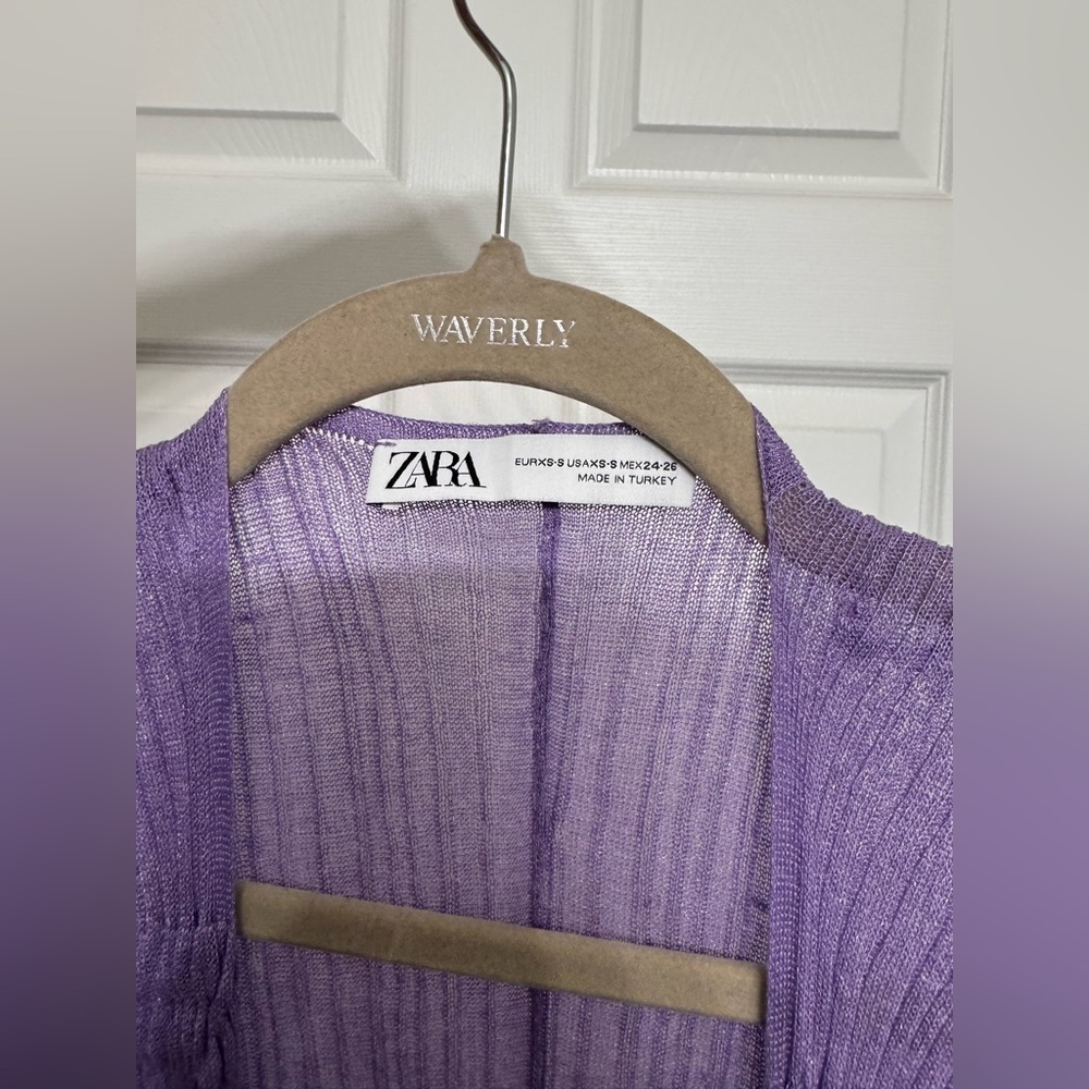 🤩 NWOT Zara Purple Viral Wrap Dress - Picture 6 of 11